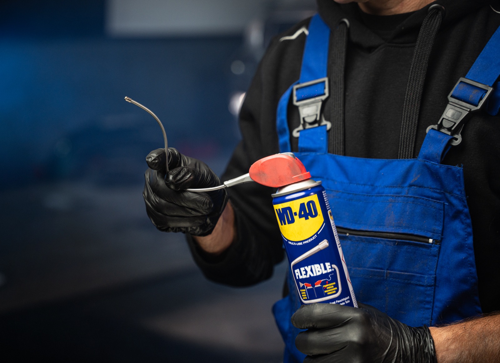 WD-40 Flexible im Einsatz